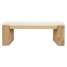 Lin Mindi Wood Ottoman Bench